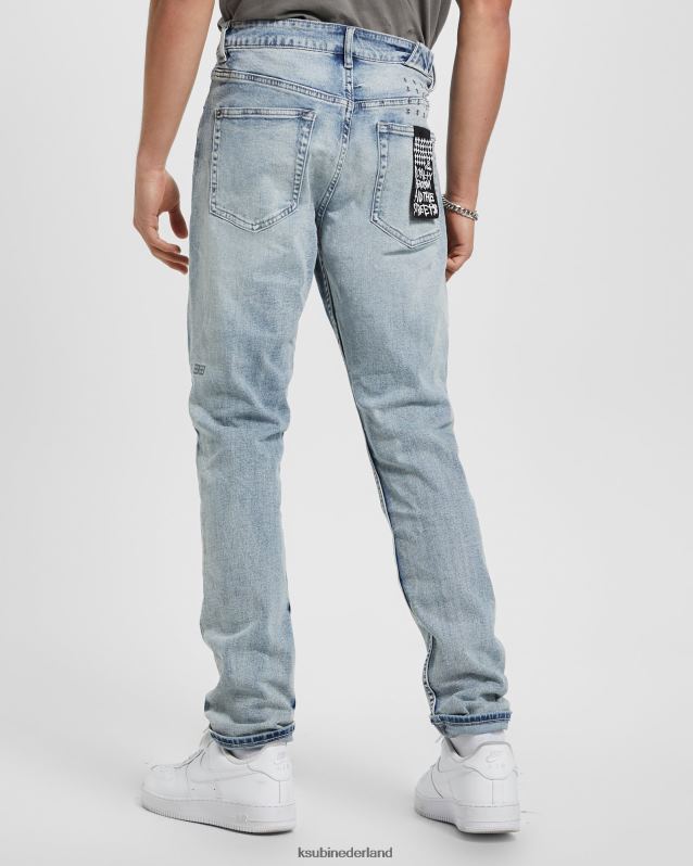 Ksubi mannelijk chique punk XT0TV367 kleding blauw