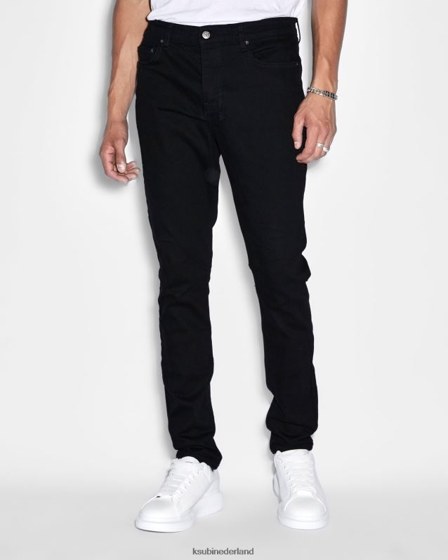 Ksubi mannelijk chitch gelegd XT0TV298 kleding zwart