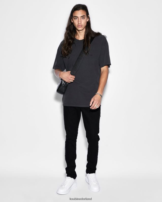 Ksubi mannelijk chitch gelegd XT0TV298 kleding zwart