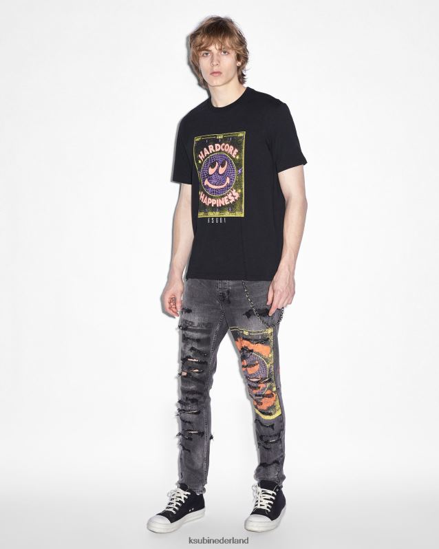 Ksubi mannelijk chitch hardcore XT0TV420 kleding zwart