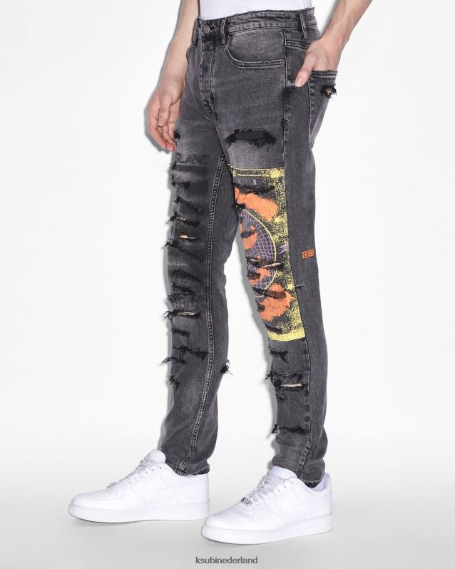 Ksubi mannelijk chitch hardcore XT0TV420 kleding zwart