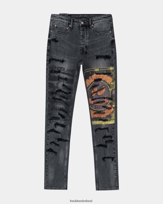 Ksubi mannelijk chitch hardcore XT0TV420 kleding zwart