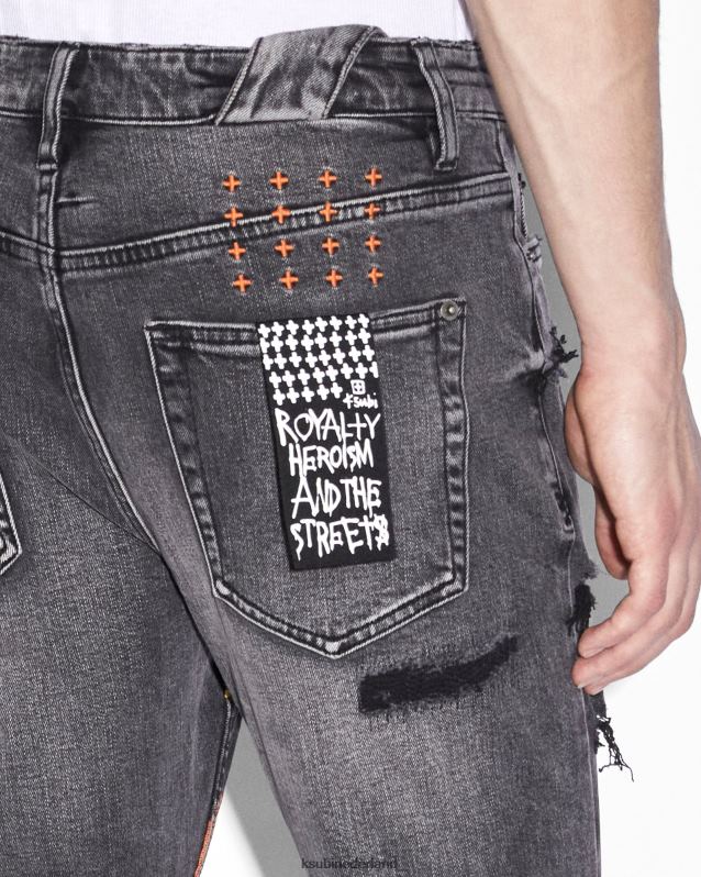 Ksubi mannelijk chitch hardcore XT0TV420 kleding zwart