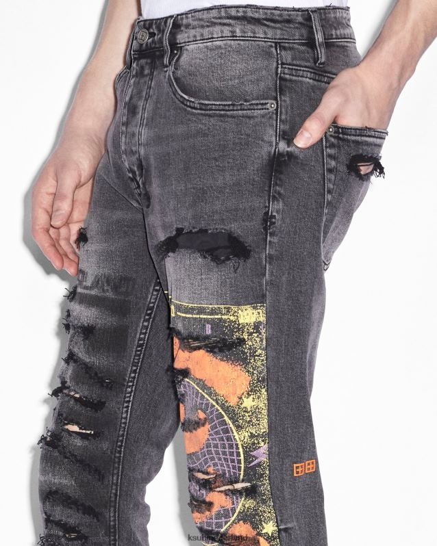 Ksubi mannelijk chitch hardcore XT0TV420 kleding zwart