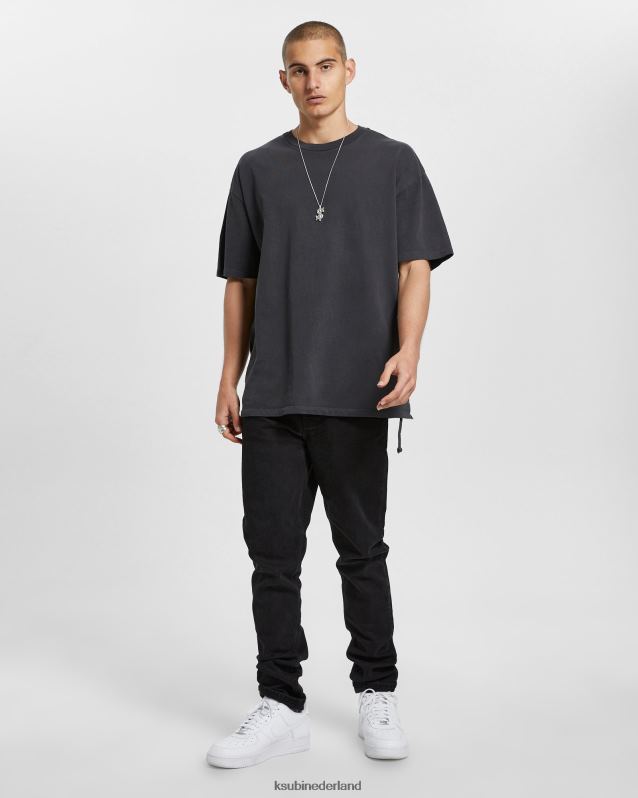 Ksubi mannelijk chitch kraai XT0TV364 kleding zwart
