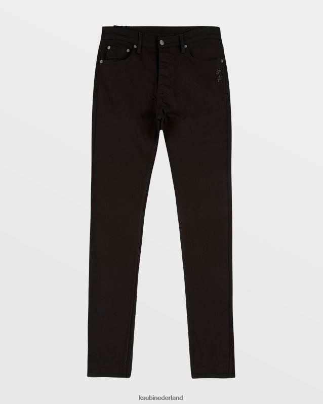 Ksubi mannelijk chitch kristal XT0TV354 kleding zwart