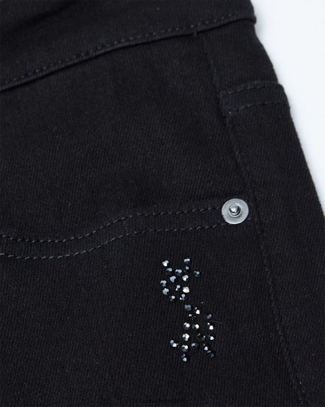 Ksubi mannelijk chitch kristal XT0TV354 kleding zwart