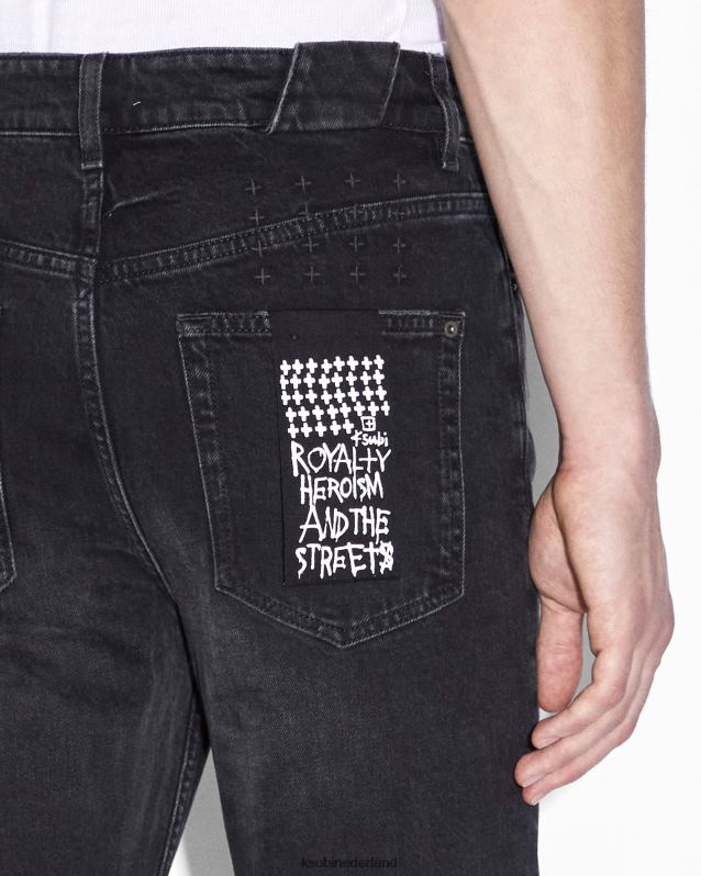 Ksubi mannelijk chitch vlucht XT0TV359 kleding zwart