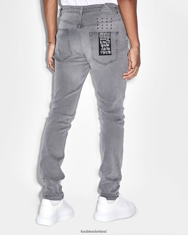 Ksubi mannelijk chitch-wonderkind XT0TV475 kleding grijs