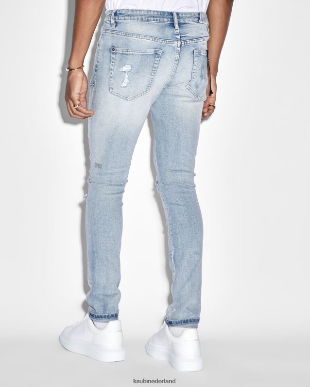 Ksubi mannelijk chitchpunk sloeg XT0TV381 kleding blauw