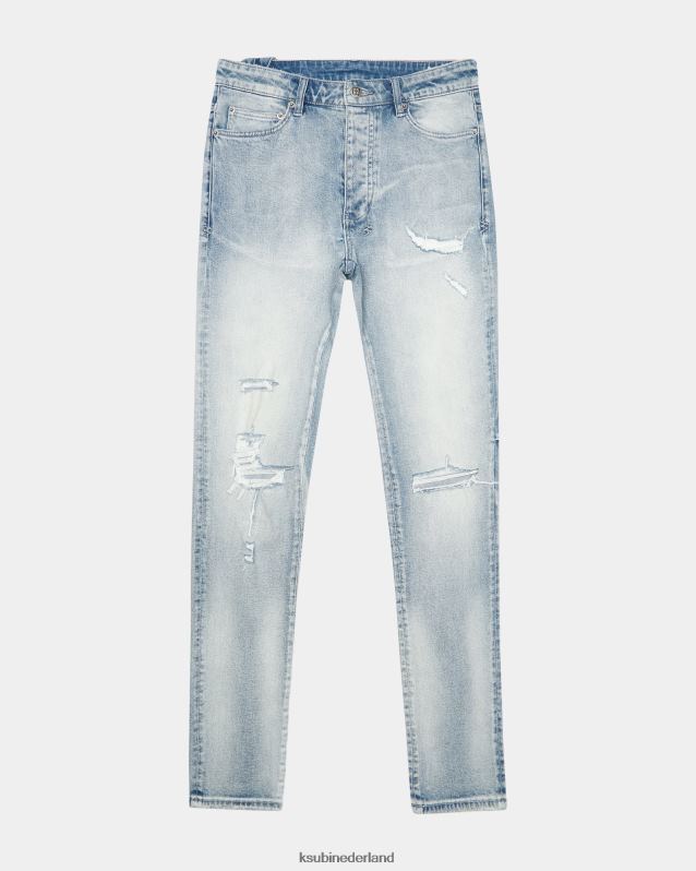 Ksubi mannelijk chitchpunk sloeg XT0TV381 kleding blauw
