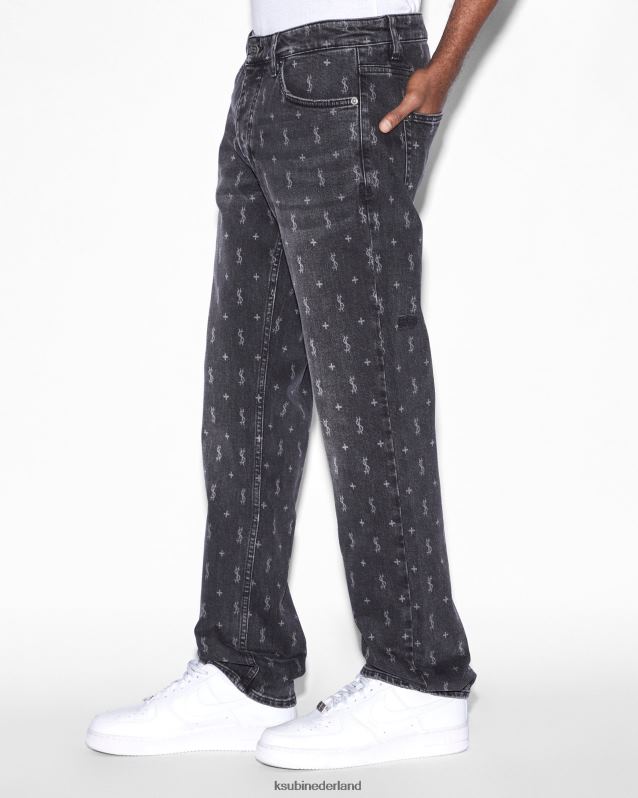 Ksubi mannelijk hazlow allstar XT0TV330 kleding zwart