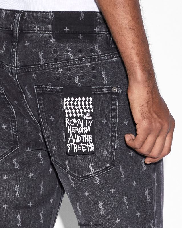 Ksubi mannelijk hazlow allstar XT0TV330 kleding zwart