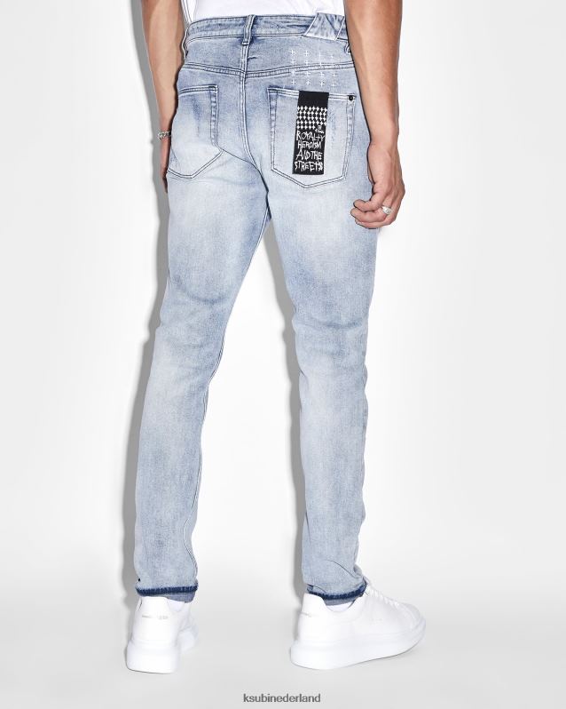 Ksubi mannelijk kletsen XT0TV419 kleding blauw