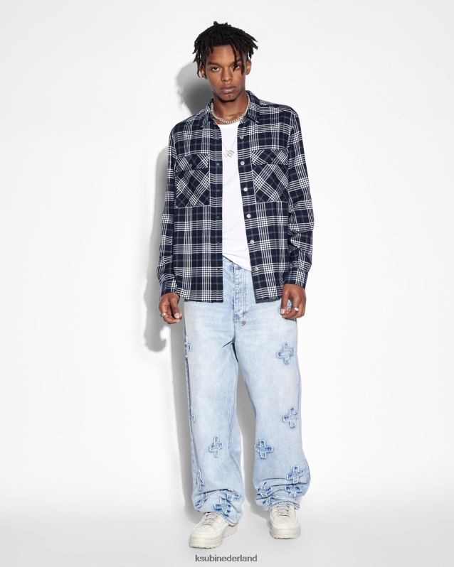 Ksubi mannelijk maxx kraftwerk XT0TV492 kleding blauw