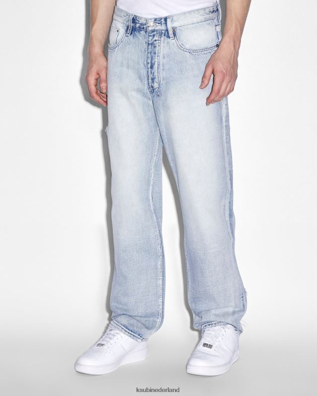Ksubi mannelijk uitfasering van anti-k lock-up XT0TV457 kleding blauw uitfaseren