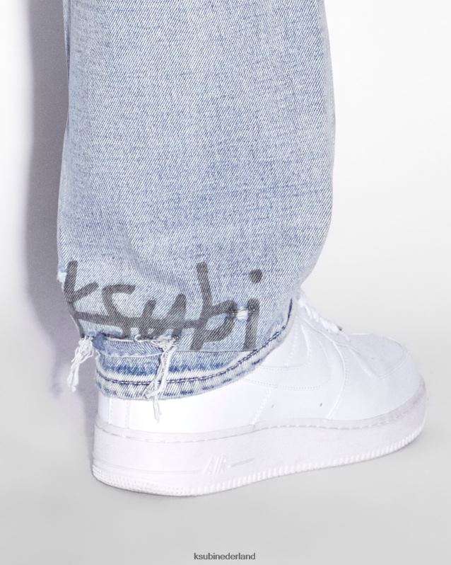 Ksubi mannelijk uitfasering van anti-k lock-up XT0TV457 kleding blauw uitfaseren