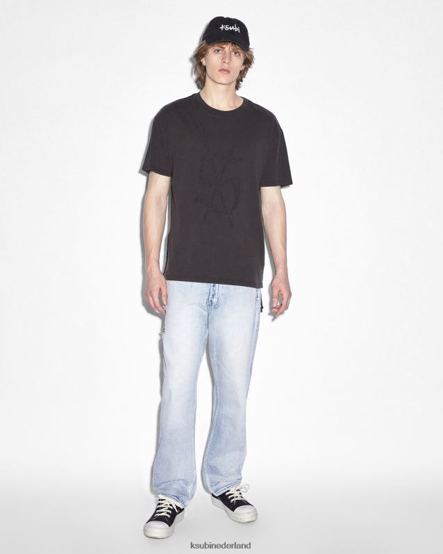 Ksubi mannelijk uitfasering van anti-k lock-up XT0TV457 kleding blauw uitfaseren
