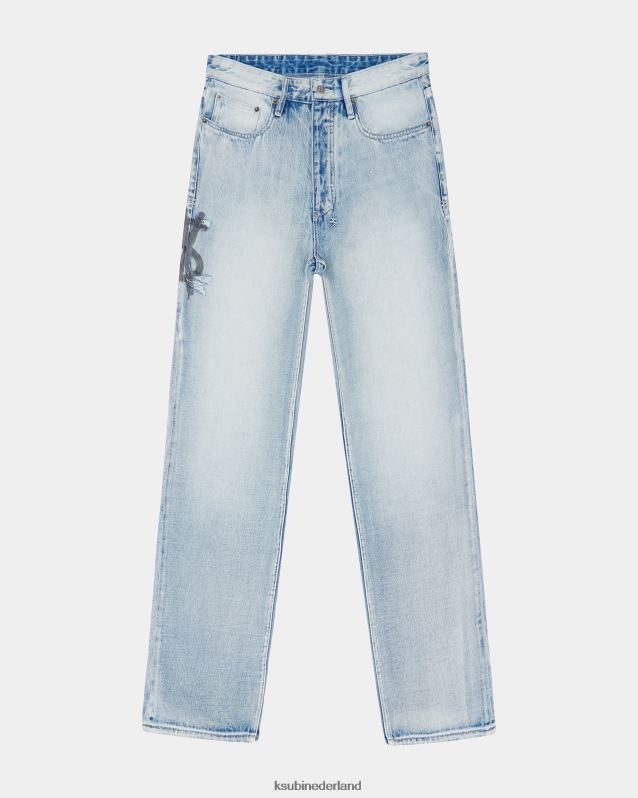 Ksubi mannelijk uitfasering van anti-k lock-up XT0TV457 kleding blauw uitfaseren