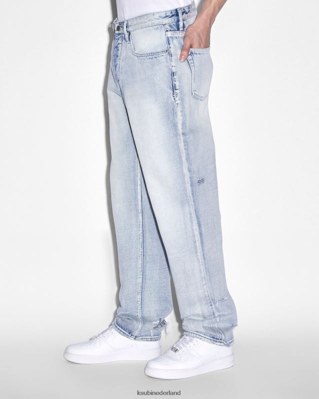Ksubi mannelijk uitfasering van anti-k lock-up XT0TV457 kleding blauw uitfaseren