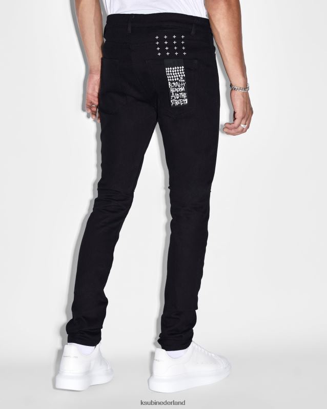 Ksubi mannelijk van Winkle Ace-schijfje XT0TV293 kleding zwart
