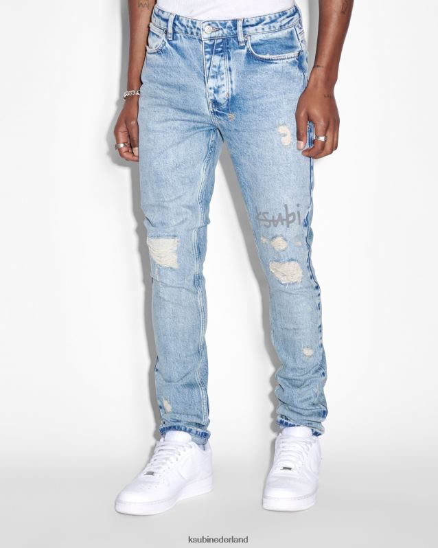 Ksubi mannelijk van Winkle erfgoedreparatie XT0TV370 kleding blauw
