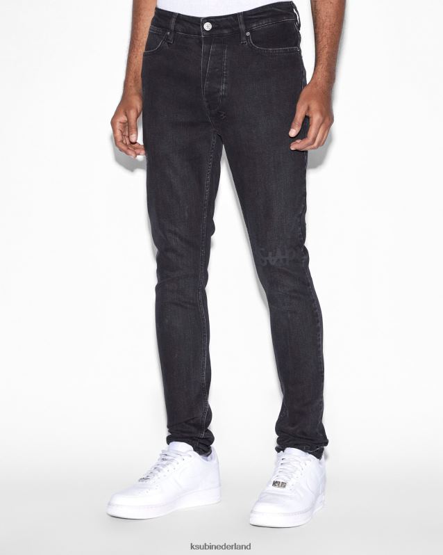 Ksubi mannelijk van winkel XT0TV357 kleding zwart opsluiten