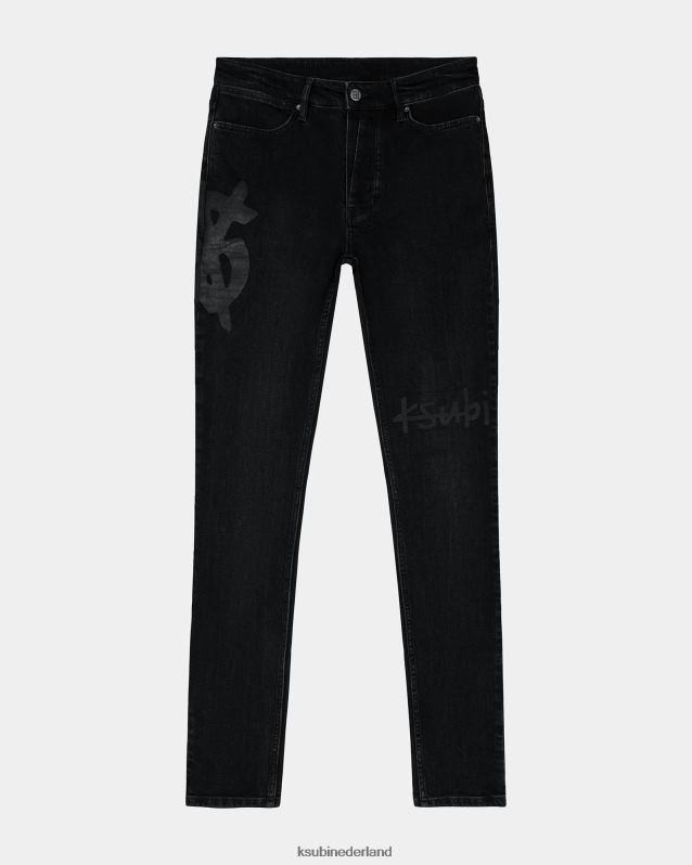 Ksubi mannelijk van winkel XT0TV357 kleding zwart opsluiten