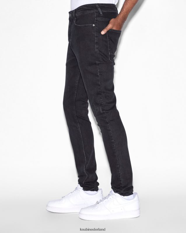 Ksubi mannelijk van winkel XT0TV357 kleding zwart opsluiten