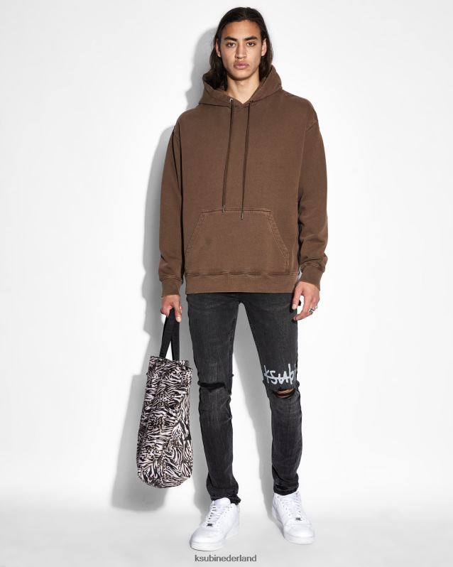 Ksubi mannelijk van winkle 1999 XT0TV480 kleding zwart