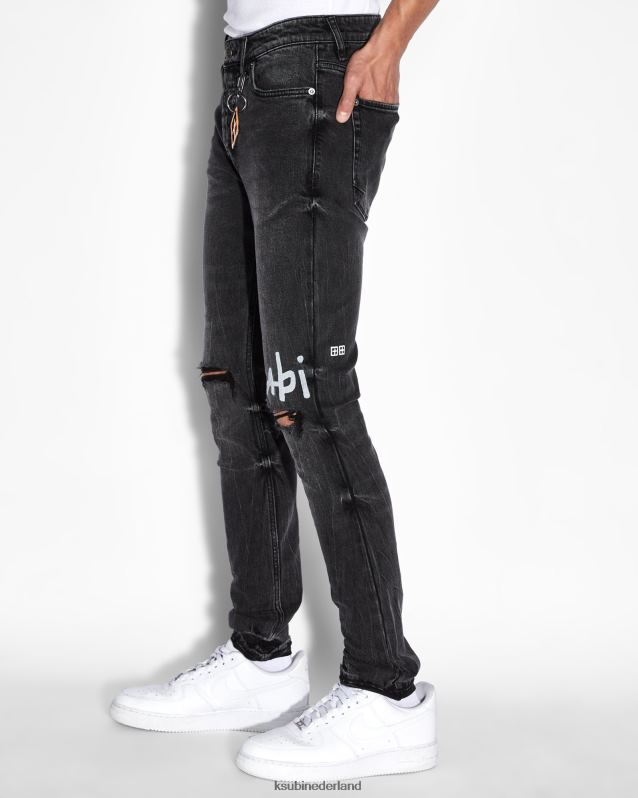 Ksubi mannelijk van winkle 1999 XT0TV480 kleding zwart