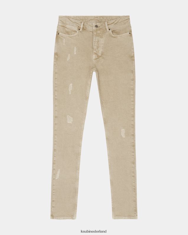 Ksubi mannelijk van winkle aardetinten XT0TV343 kleding bruin wassen