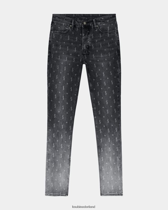 Ksubi mannelijk van winkle allstar XT0TV325 kleding zwart ombre
