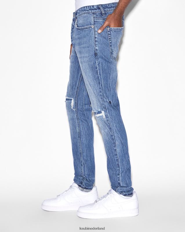 Ksubi mannelijk van winkle bluuu XT0TV421 kleding blauwe medium wassing