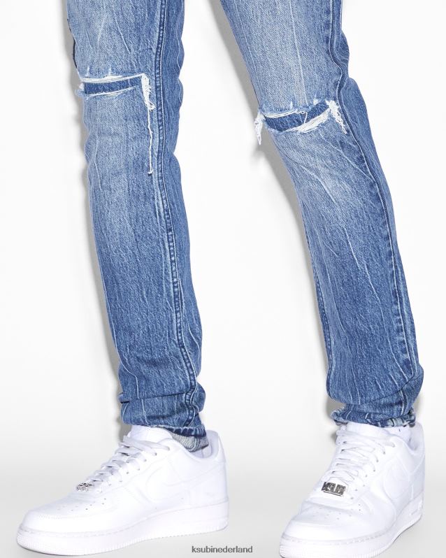 Ksubi mannelijk van winkle bluuu XT0TV421 kleding blauwe medium wassing