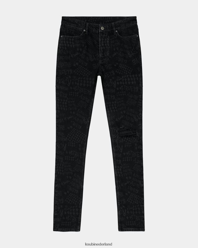 Ksubi mannelijk van winkle heldenmoed XT0TV352 kleding zwart