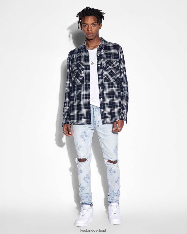 Ksubi mannelijk van winkle kraftwerk XT0TV478 kleding blauw