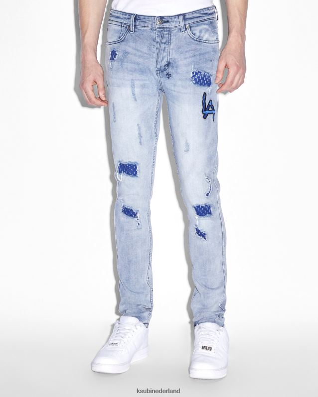 Ksubi mannelijk van winkle la vernielde dromen XT0TV486 kleding blauw