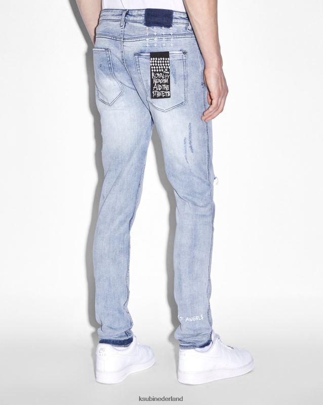 Ksubi mannelijk van winkle la vernielde dromen XT0TV486 kleding blauw
