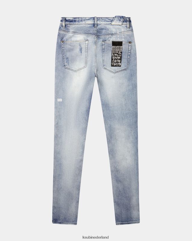 Ksubi mannelijk van winkle la vernielde dromen XT0TV486 kleding blauw