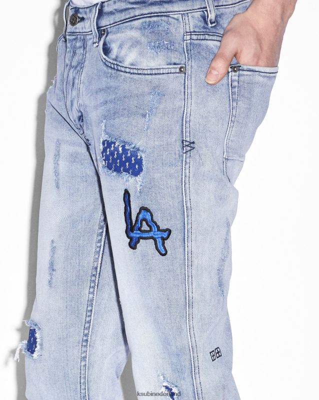 Ksubi mannelijk van winkle la vernielde dromen XT0TV486 kleding blauw