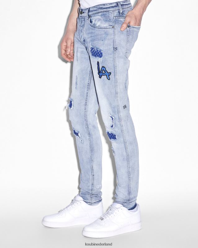 Ksubi mannelijk van winkle la vernielde dromen XT0TV486 kleding blauw