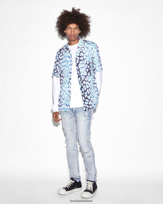 Ksubi mannelijk van winkle-punk XT0TV316 kleding blauw