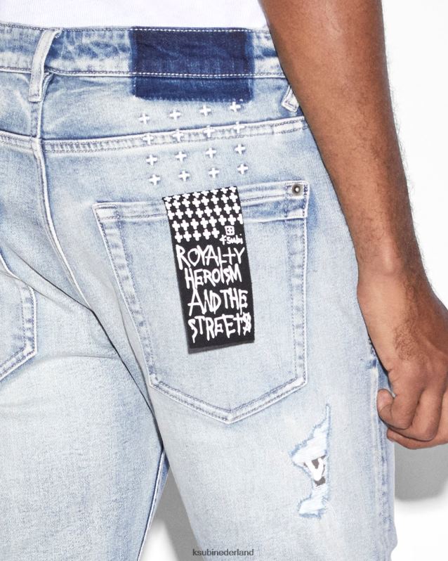 Ksubi mannelijk van winkle-punk XT0TV316 kleding blauw
