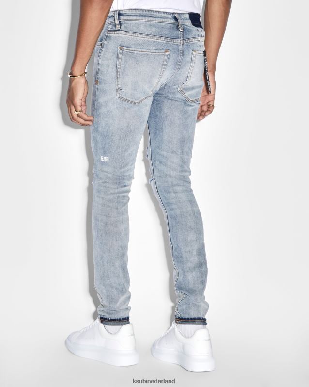 Ksubi mannelijk van winkle skyhigh vernield XT0TV369 kleding blauw