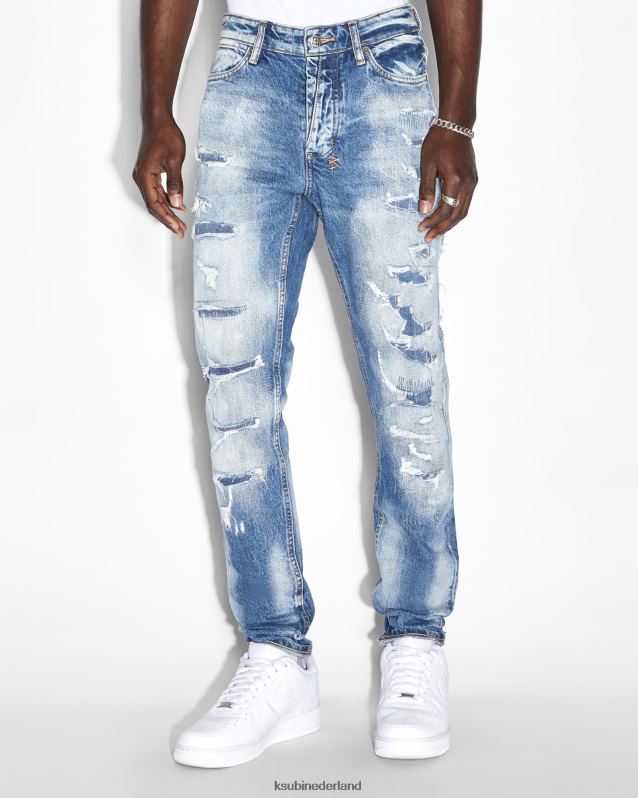 Ksubi mannelijk van winkle tektonik gebeld XT0TV394 kleding blauw