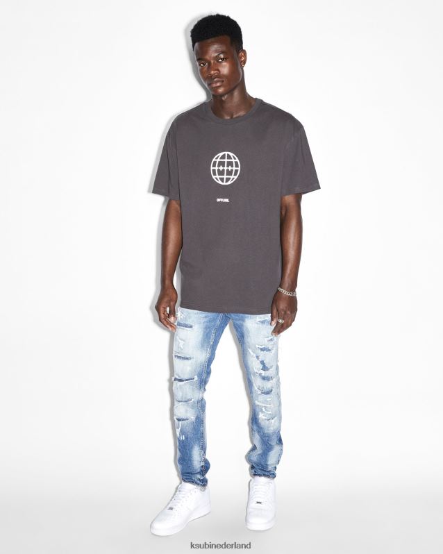 Ksubi mannelijk van winkle tektonik gebeld XT0TV394 kleding blauw