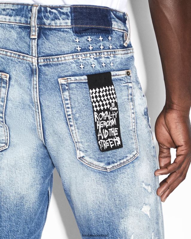 Ksubi mannelijk van winkle tektonik gebeld XT0TV394 kleding blauw
