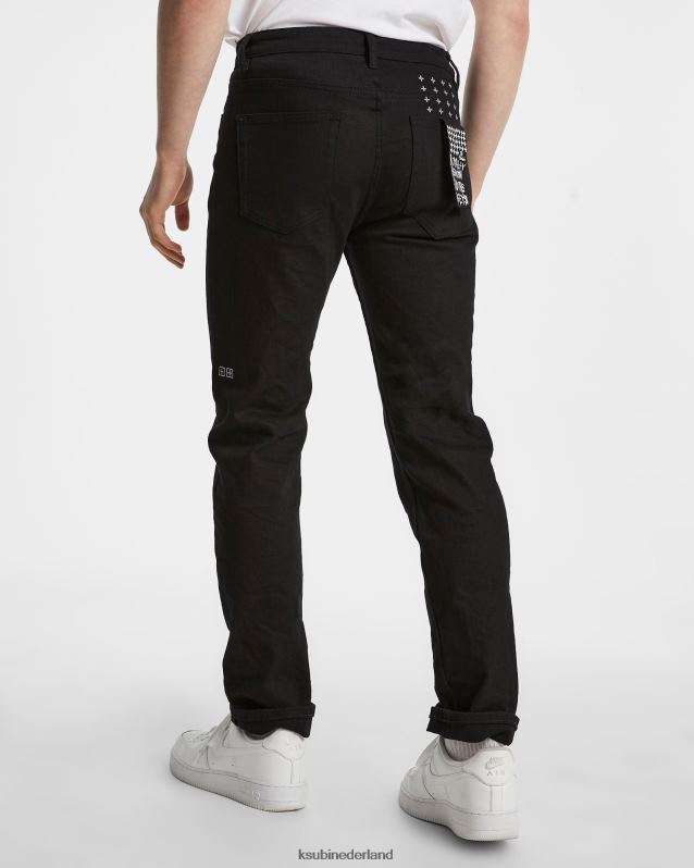 Ksubi mannelijk wazige aas XT0TV362 kleding zwart