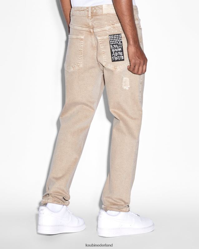 Ksubi mannelijk wolfgang aardetinten XT0TV348 kleding bruin wassen